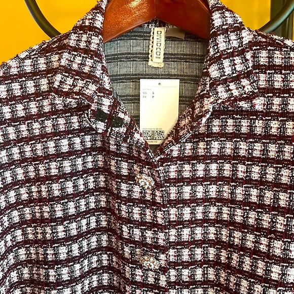 H&M DIVIDED Jacquard Collared Shirt Jacket - Picture 3 of 6